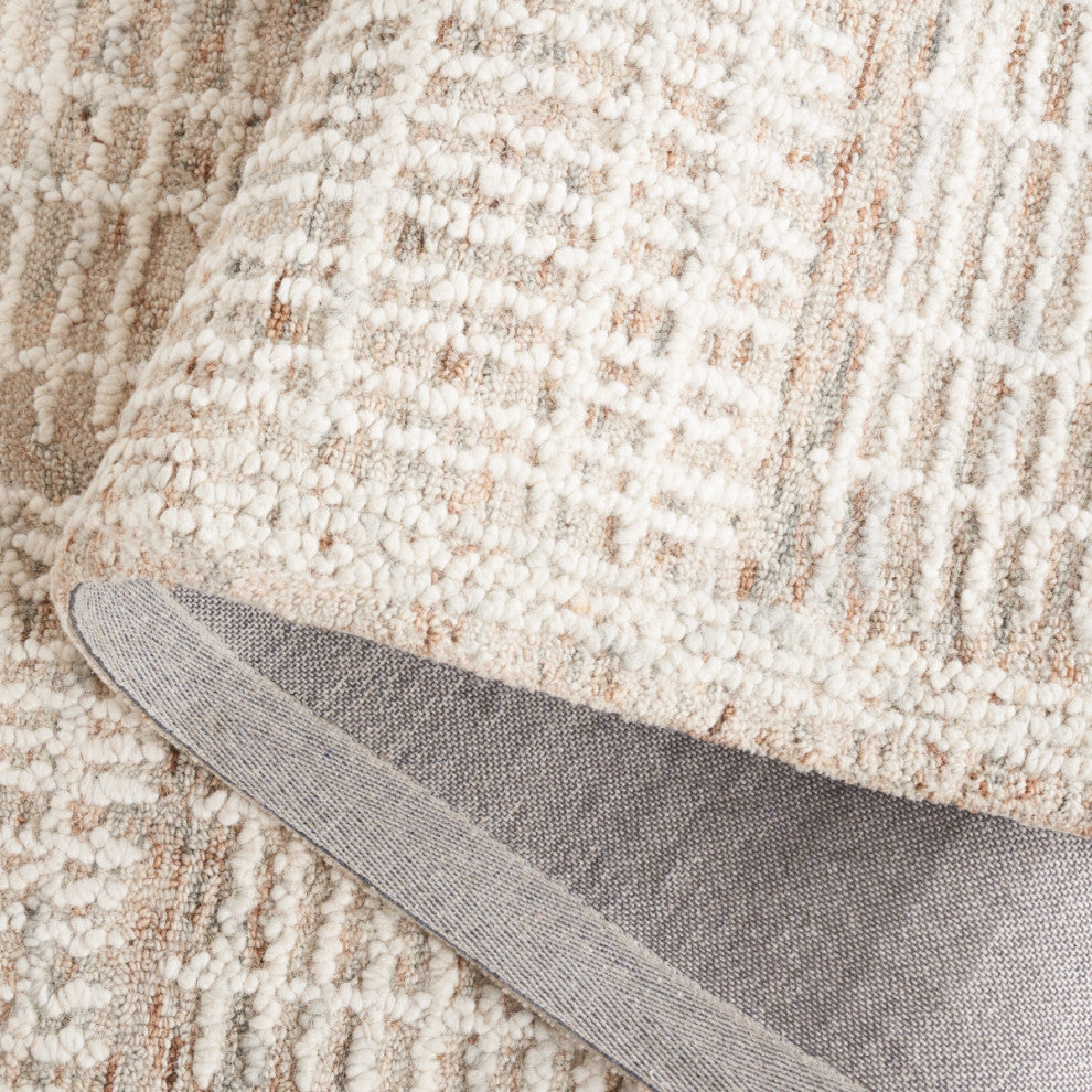 Safavieh Couture Abstract Collection ABT275 Area Rug, Brown/Ivory, 9'x12'