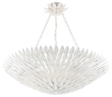 Broche 8-Light Matte White Chandelier