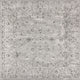 Modern Persian Vintage Medallion Light Grey 5' Square Area Rug