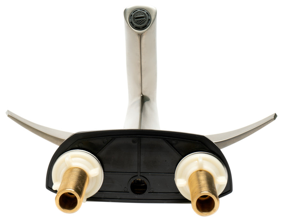 ALFI Brand AB1003-BN Brushed Nickel Two-Handle 4" Centerset Bathroom Faucet