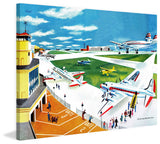 "Airport" Painting Print on Canvas by Curtis
