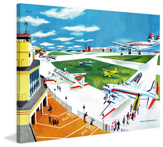 "Airport" Painting Print on Canvas by Curtis
