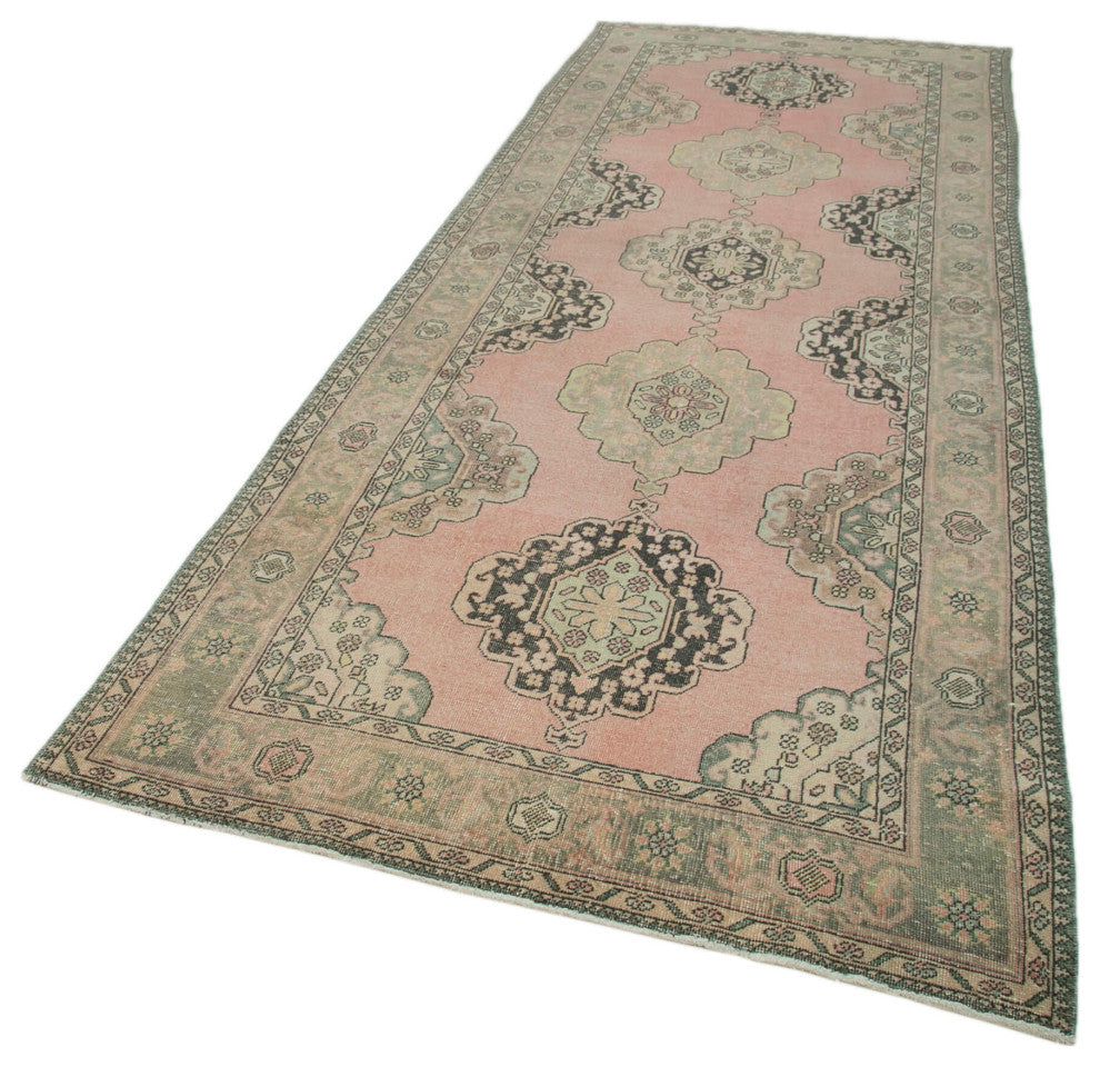 Rug N Carpet - Handwoven Oriental 4' 7" x 12' 8" Antique Runner Rug
