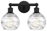 Innovations 616-2W-BK-G1213-6 2 Light Bath Vanity Light, Matte Black