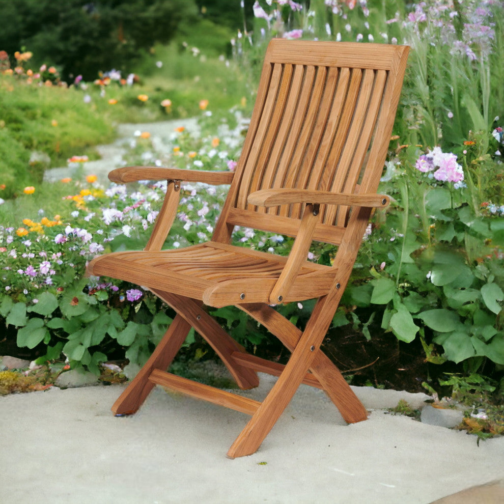 Devon Teak Folding Outdoor Armchair