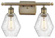 Innovations 516-2W-AB-G654-6-LED 2-Light Bath Vanity Light, Antique Brass