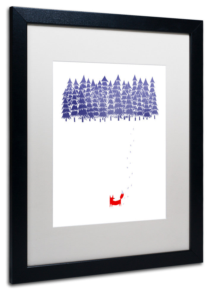 Robert Farkas 'Alone In The Forest' Matted Framed Art