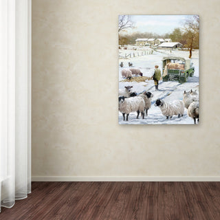 The Macneil Studio 'Farmer Sheep Copy' Canvas Art, 47"x35"