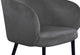 Louise Velvet Dining Chair, Gray