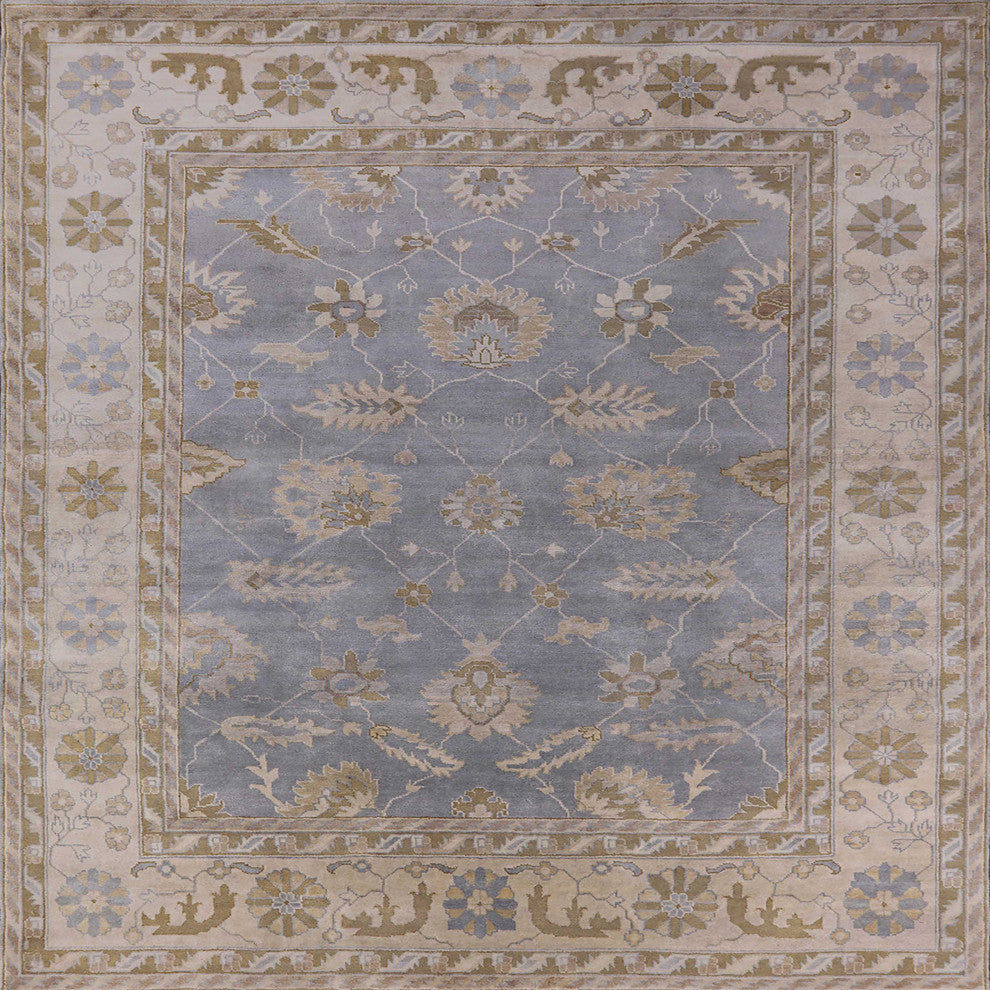 Ahgly Company Indoor Square Mid-Century Modern Area Rugs, 6' Square