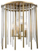 Hudson Valley Lewis 4 Light, Flush Mount, Aged Brass