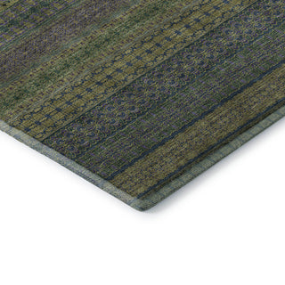 Premium Machine Washable Mayfield AMF527 Olive 8' x 10' Rug