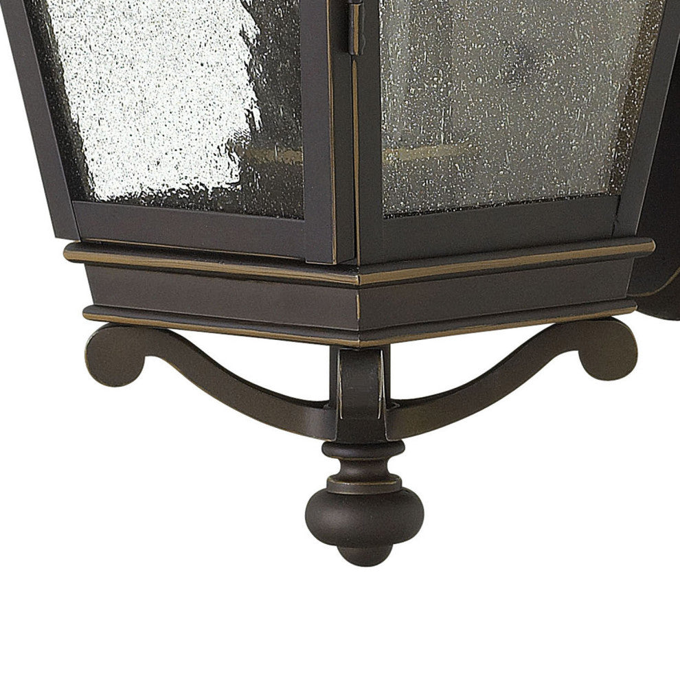Hinkley Lincoln Medium Wall Mount Lantern, Oil Rubbed Bronze