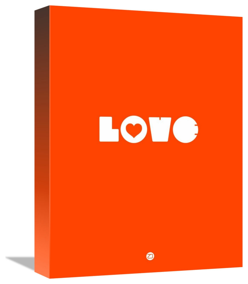"LOVE Orange" Poster Fine Art Print
