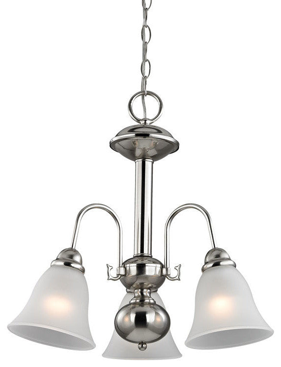 Bellingham 3-Light Chandelier, Brushed Nickel