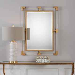 Uttermost Balkan Modern Gold Wall Mirror, 9124
