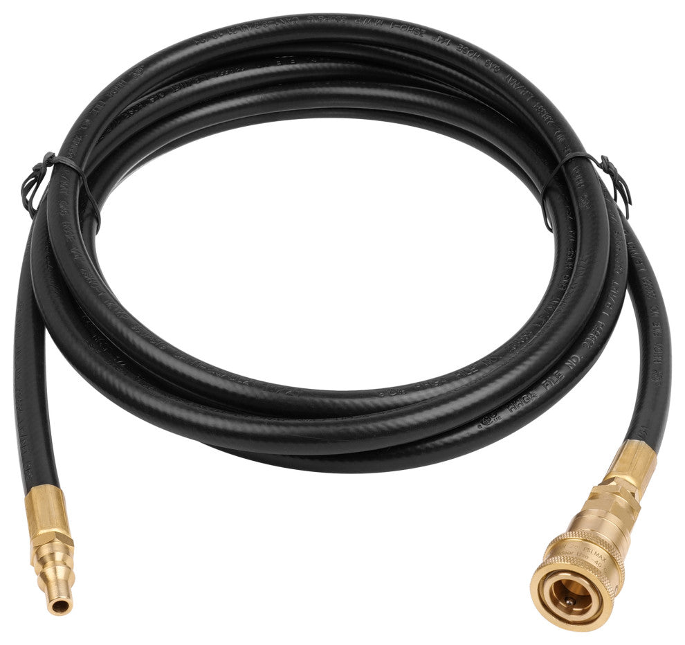 12 FT 1/4-inch Low Pressure Propane Quick-Connect Hose 250PSI Max