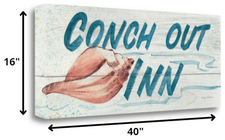 40" Conch Out Inn 3 Giclee Wrap Canvas Wall Art