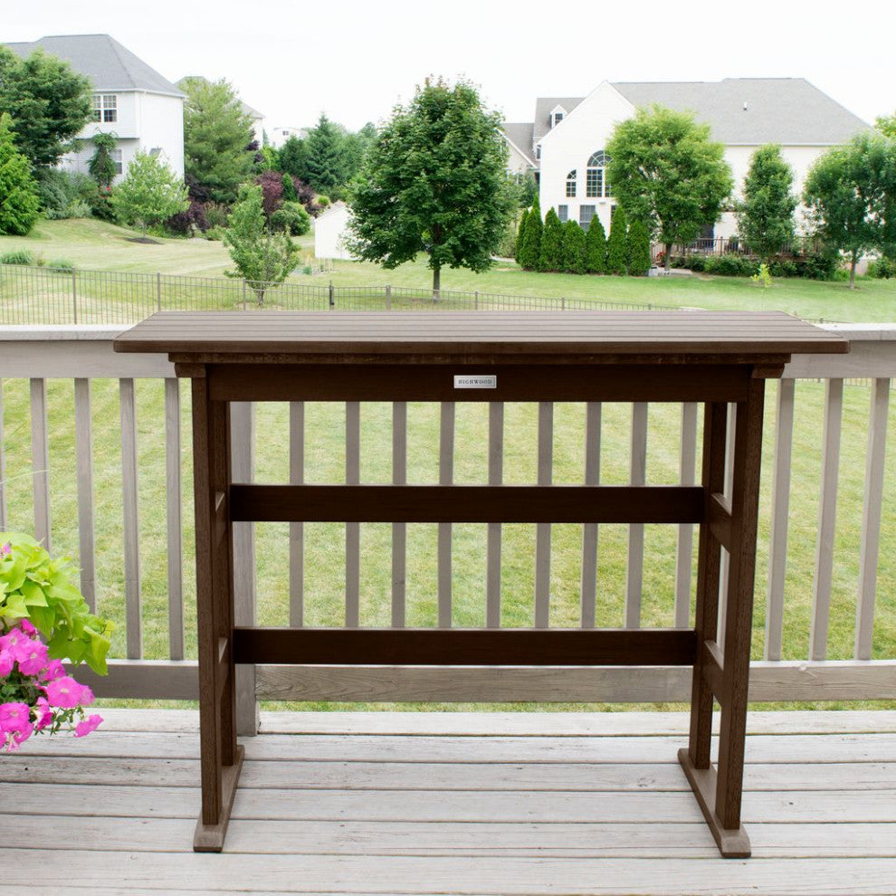 Lehigh 3 Piece Balcony Set, Weathered Acorn, Bar Height