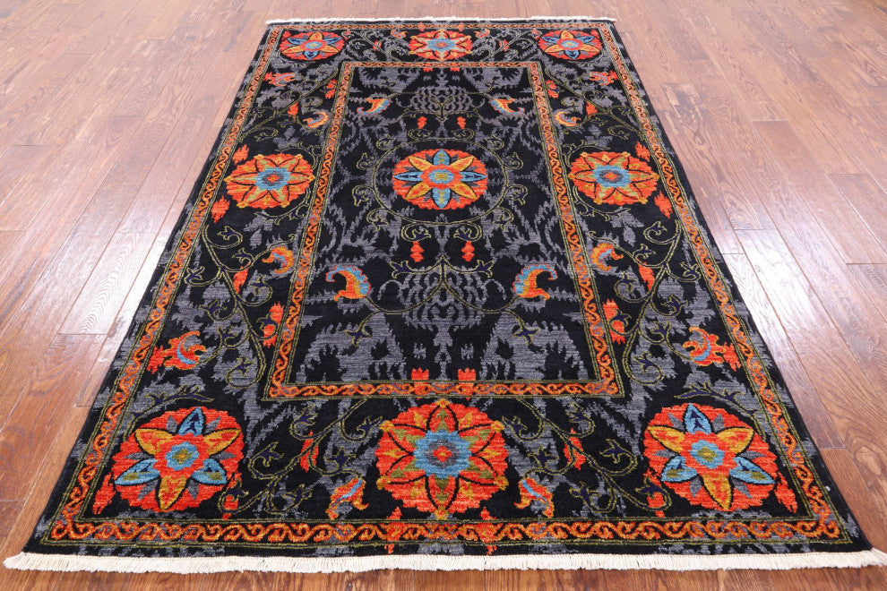 William Morris Handmade Wool Rug 5' 2" X 7' 10" Q6637