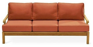 Sack Large Lounge Sofa With Shore Classic Sunbrella Fabric Cushion