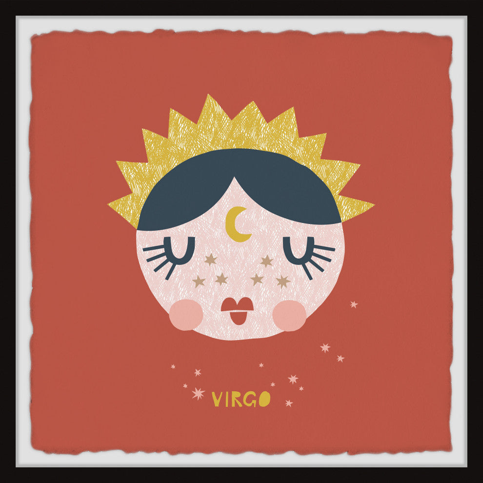 "Virgo" Framed Painting Print, 18x18