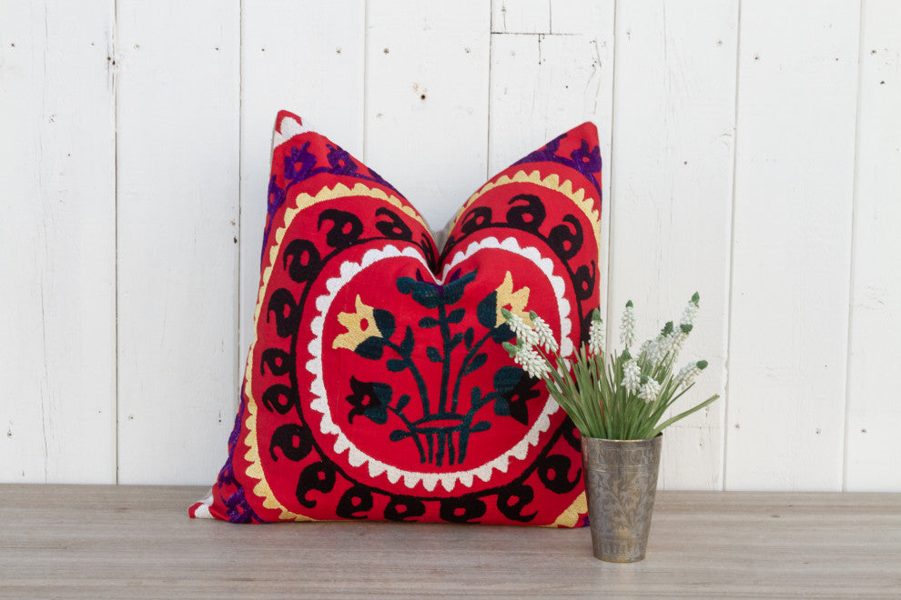 Ivy Large Suzani Pillow