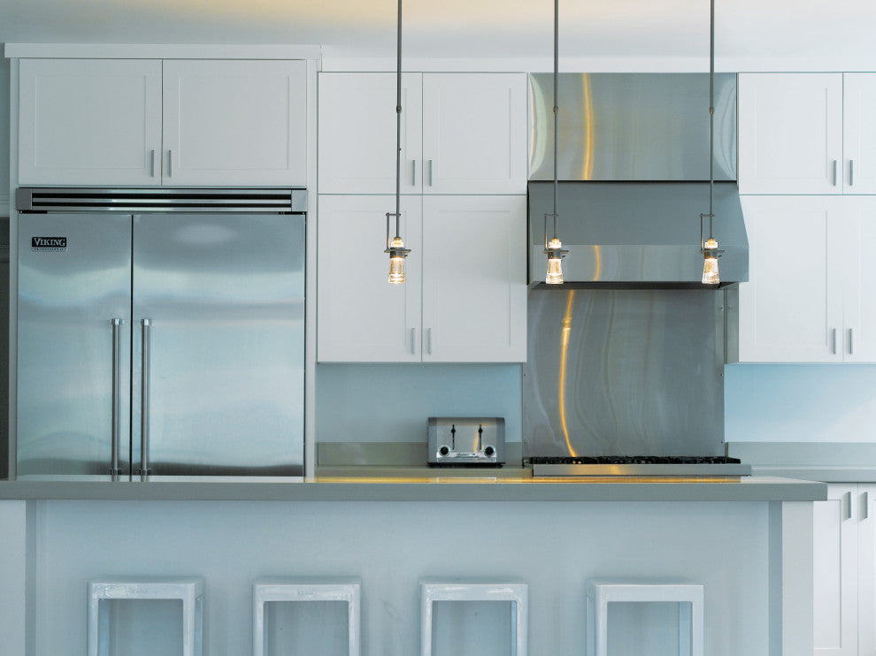 Erlenmeyer Small Mini Pendant, Dark Smoke Finish, Clear Glass