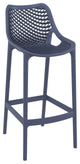 Air Bar Stool Dark Gray, Set of 2