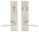 Crest Lever, Tubular Entry, Single Cylinder, Left Hand, Satin Stainless Steel