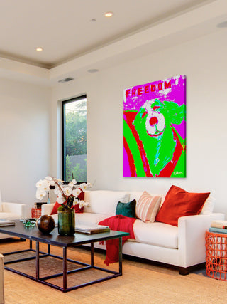 "Freedom" Painting Print on Wrapped Canvas, 30"x45"