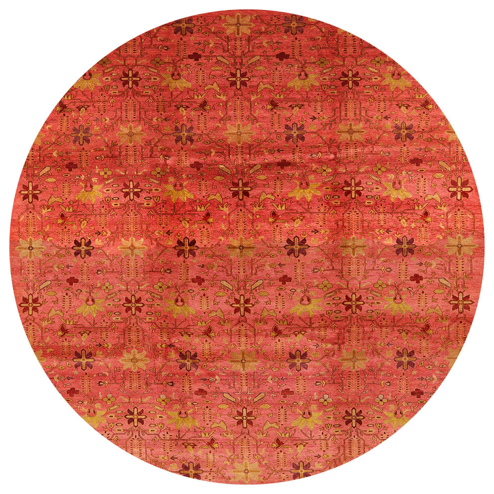 Ahgly Company Indoor Round Mid-Century Modern Area Rugs, 4' Round