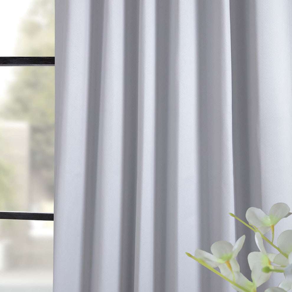 Fog Gray Room Darkening Curtain, Set of 2, 50"x96"