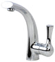 Twist Style Solid Brass Single Hole Bathroom Vanity Faucet, Polish Chrome