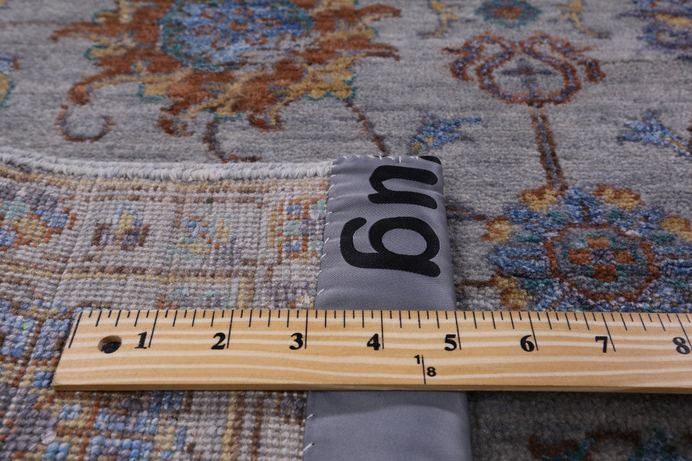 Wool and Silk Hand Knotted Persian Rug 6' 0" X 8' 11" Q6078