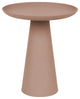 Minimalist Pedestal Side Table L | DF Ringar, Rose Pink