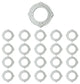 Recessed Urethane Ceiling Medallion Trim White 6 inches ID x 10" OD Pack of 20