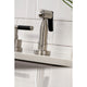 KS8728CKLBS Kaiser Widespread Kitchen Faucet With Brass Sprayer, Brushed Nickel