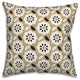 Mod Gold Flower 18x18 Spun Poly Pillow