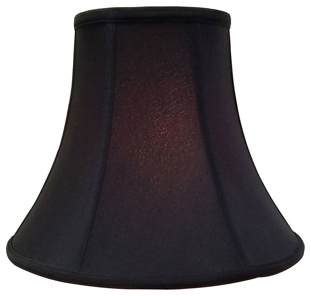 Royal Designs True Bell Lamp Shade, Black, 7"