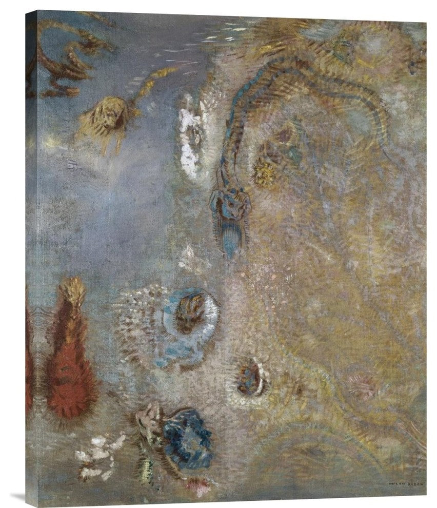 "Abstract Fantasy" Stretched Canvas Giclee by Odilon Redon, 24"x30"