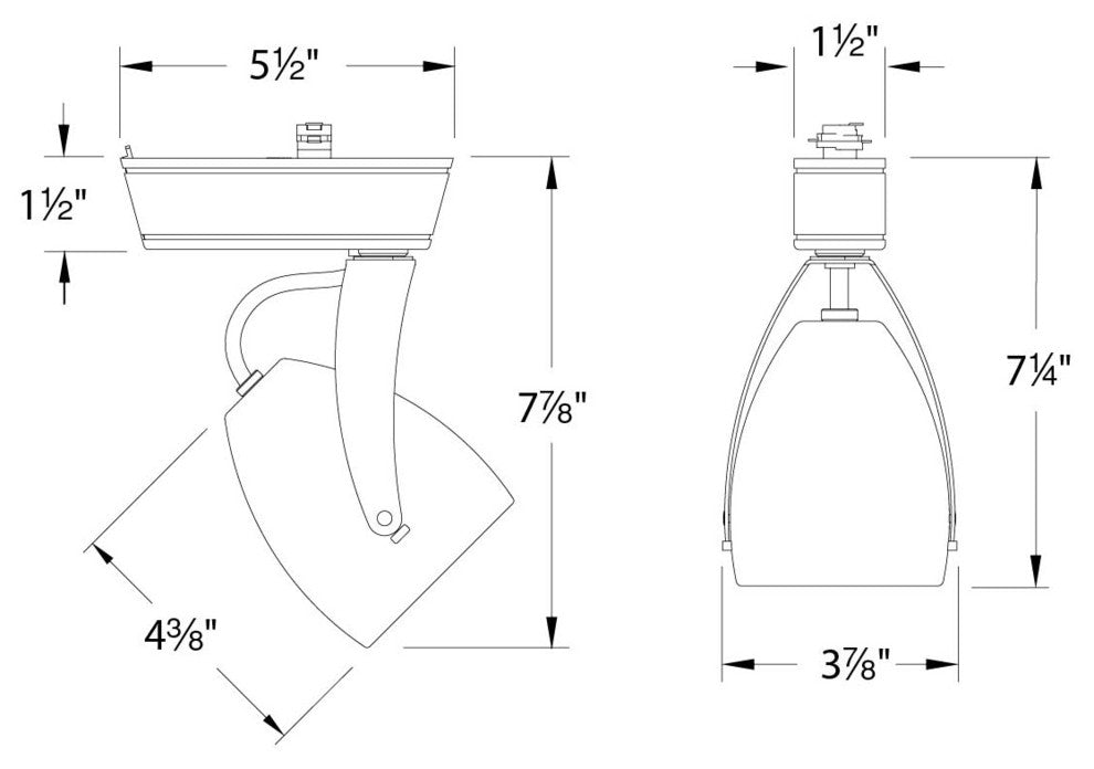 LED820 Impulse LED 3000K 40 Degree Beam, White for L Track