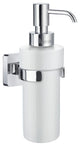 Ice Porcelin Soap Dispenser, Polished Chrome