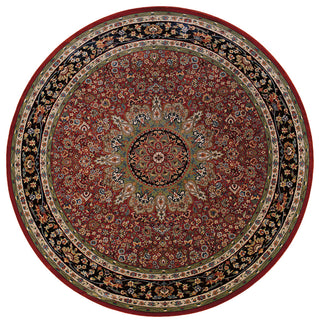 Oriental Weavers Ariana Collection Red/Blue Oriental Indoor Area Rug 6' RND