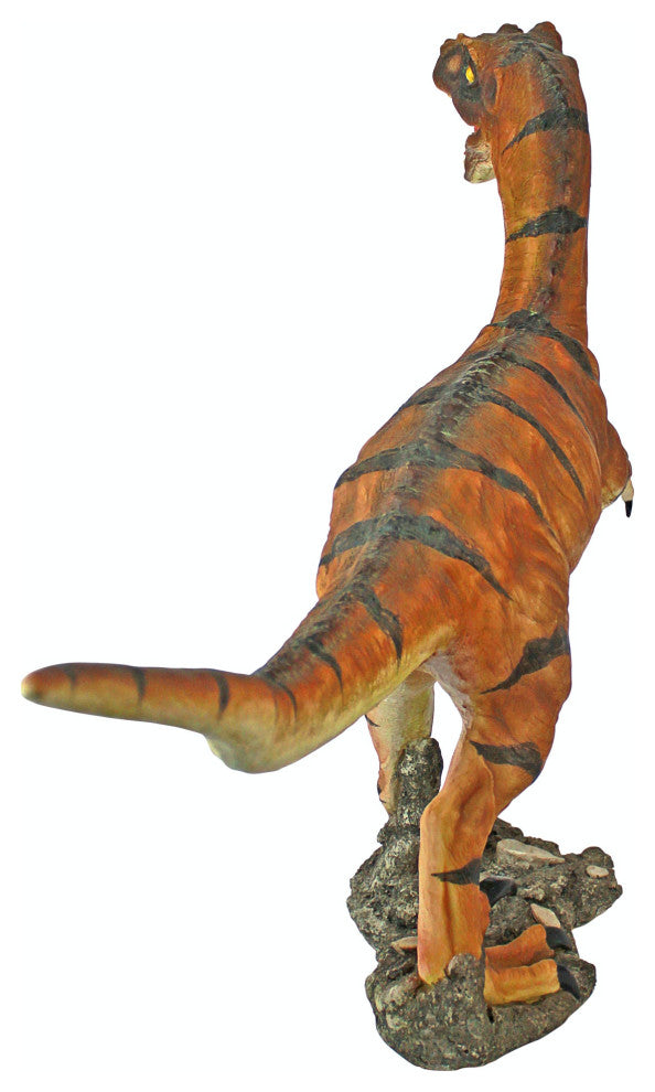 Velociraptor Scaled Dinosaur Statue
