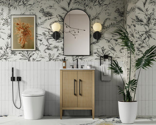 Home Living 24" Single Bathroom Vanity, Linen Oak