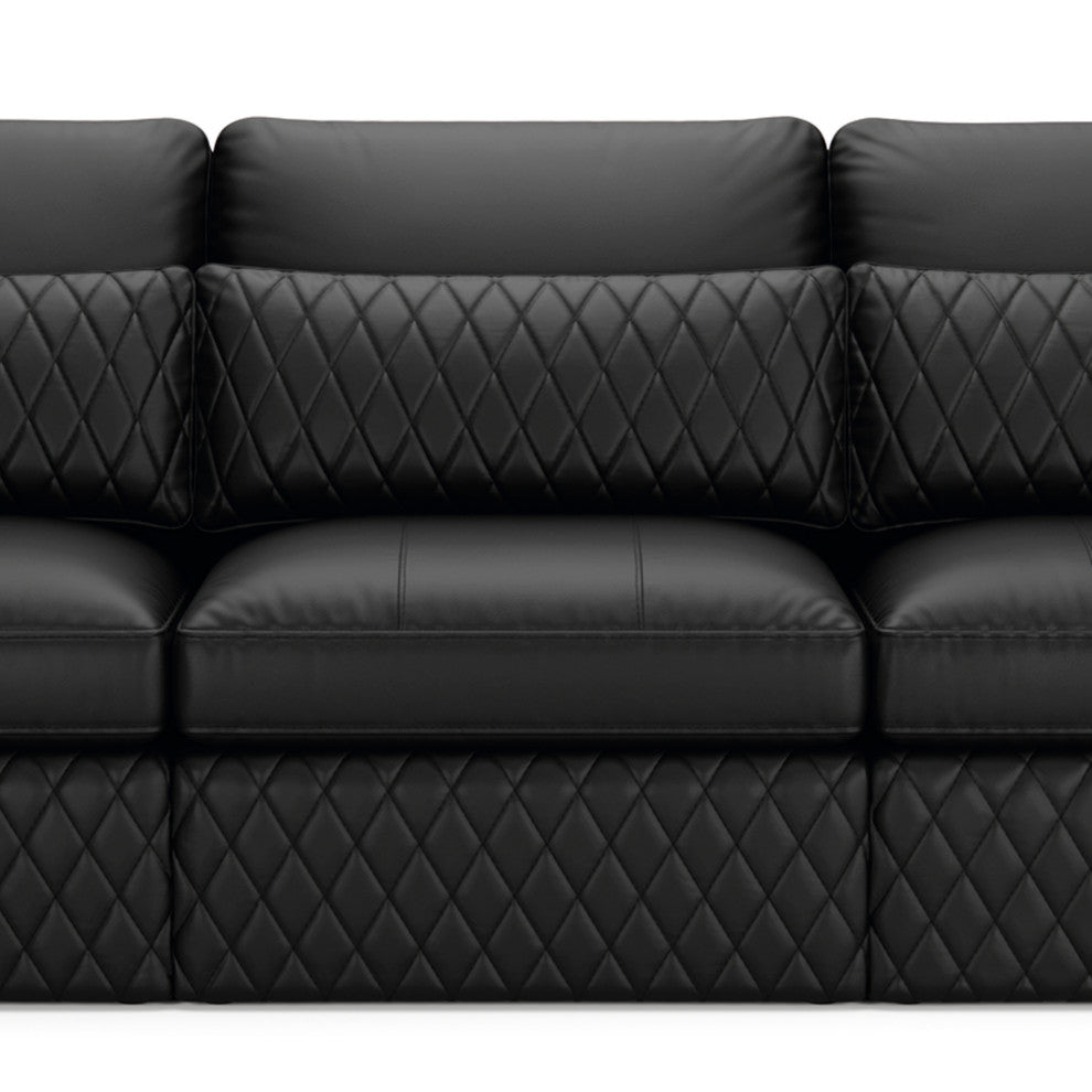 Seatcraft Diamante, Black, 5-Piece Sofa