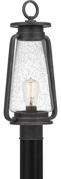 Quoizel SUT9009SPB One Light Outdoor Post Mount, Speckled Black Finish