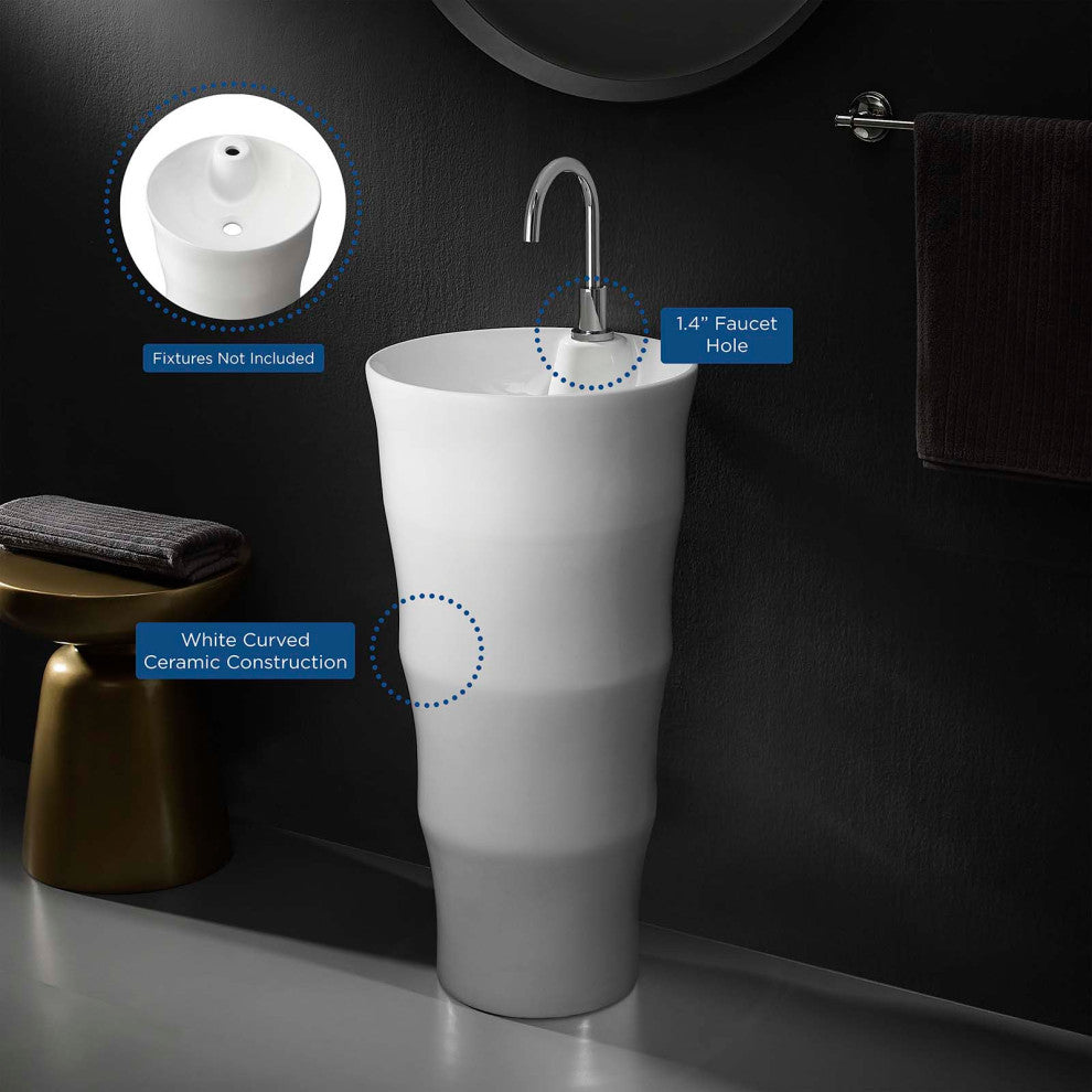 Sink Vanity Cabinet, Ceramic, White, Modern Contemporary, Hotel Bedroom Bathroom