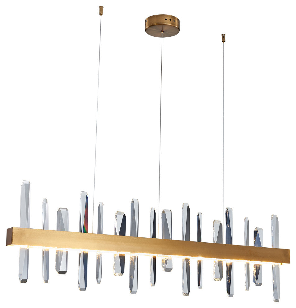 BETHEL INTERNATIONAL FT72C47G 1-Light LED Chandelier